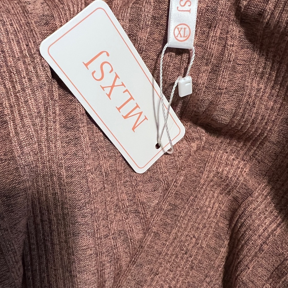 Women's Brown Sweater Cardigan - Picture 3 of 3